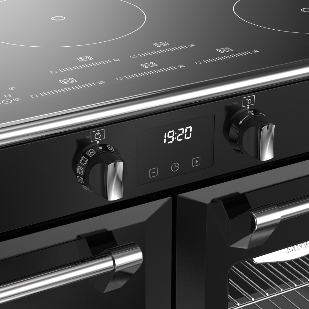 Stoves RCA RICH 110Ei TCH BL 110cm Induction Range Cooker, Black, A Rated