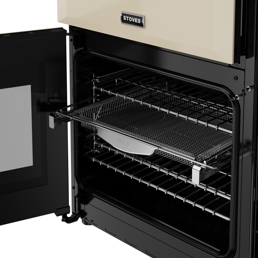 Stoves DX RCA RICH 90DF CRM 90cm Dual Fuel Range Cooker, Cream, A Rated