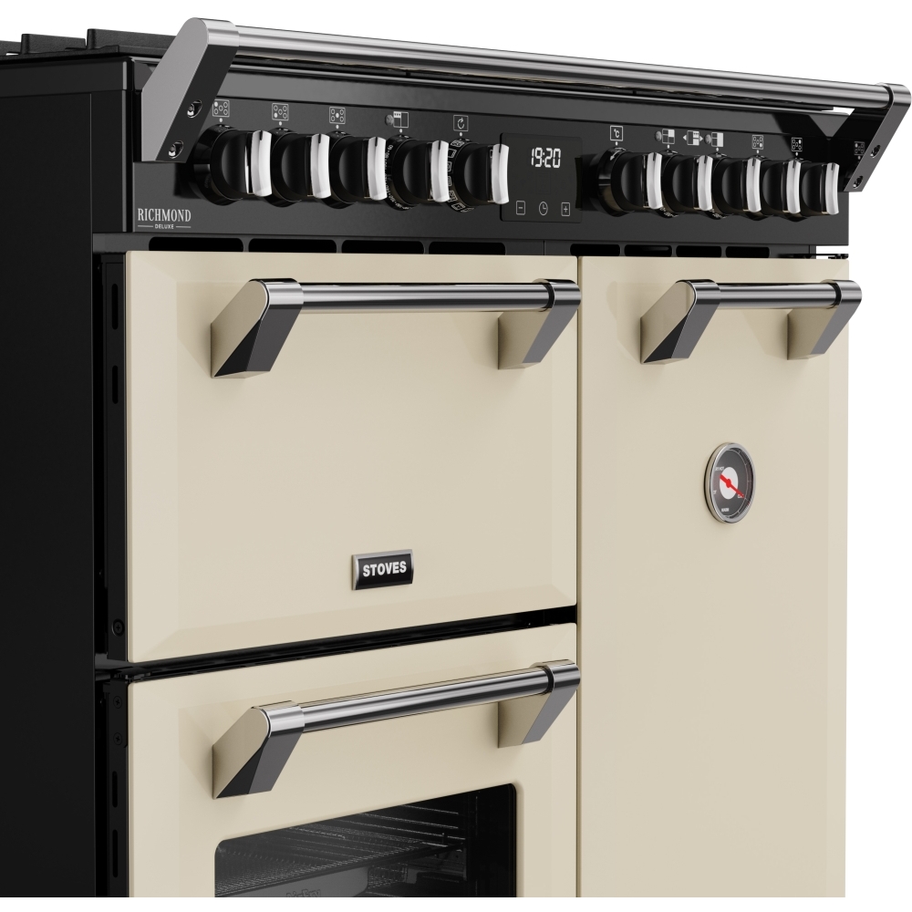 Stoves DX RCA RICH 90DF CRM 90cm Dual Fuel Range Cooker, Cream, A Rated