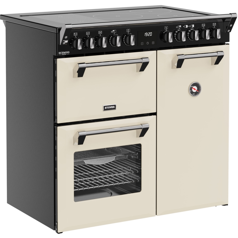 Stoves DX RCA RICH 90Ei RTY 90cm Induction Range Cooker, Cream, A Rated