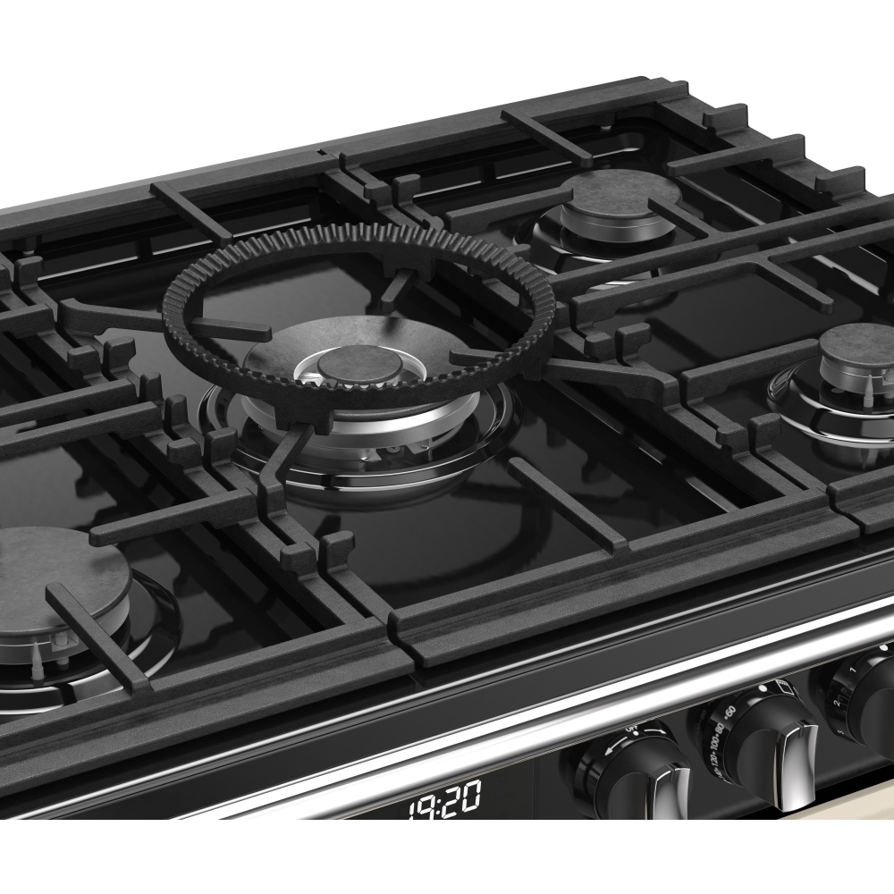 Stoves DX RCA RICH 100DF CRM 100cm Dual Fuel Range Cooker, Cream, A Rated