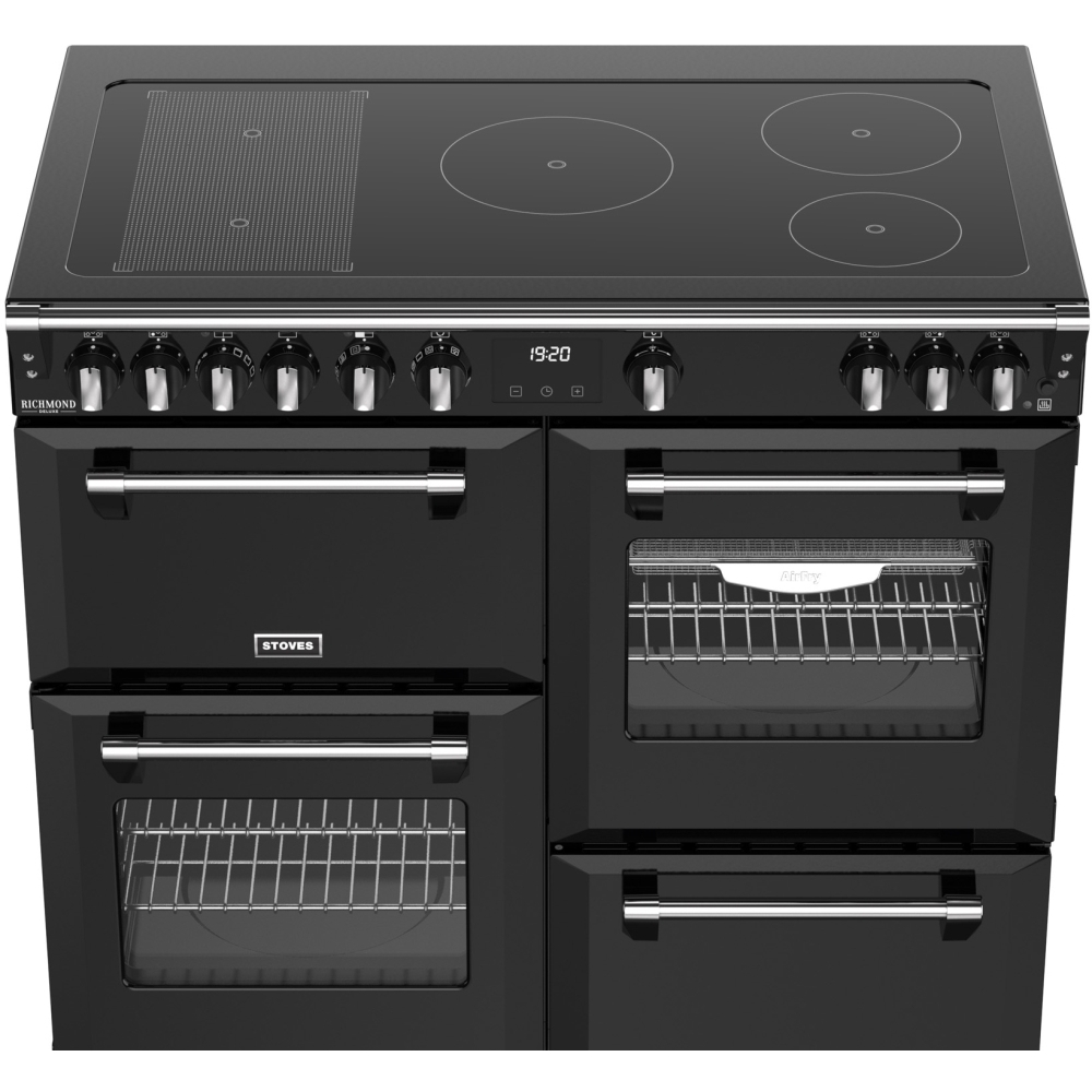 Stoves DX RCA RICH 100Ei RTY 100cm Induction Range Cooker, Black, A Rated