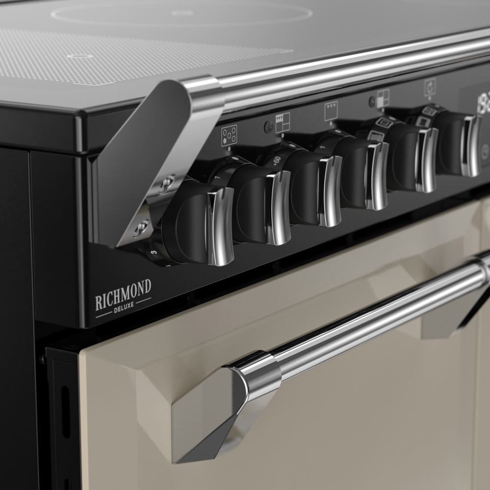 Stoves DX RCA RICH 100Ei RTY 100cm Induction Range Cooker, Cream, A Rated