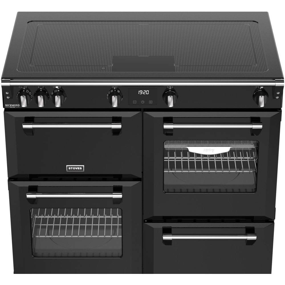 Stoves DX RCA RICH 100Ei ZLS 100cm Induction Range Cooker, Black, A Rated