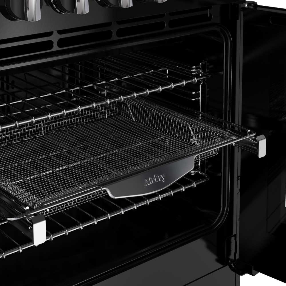 Stoves DX RCA RICH 110DF BLK 110cm Dual Fuel Range Cooker, Black, A Rated