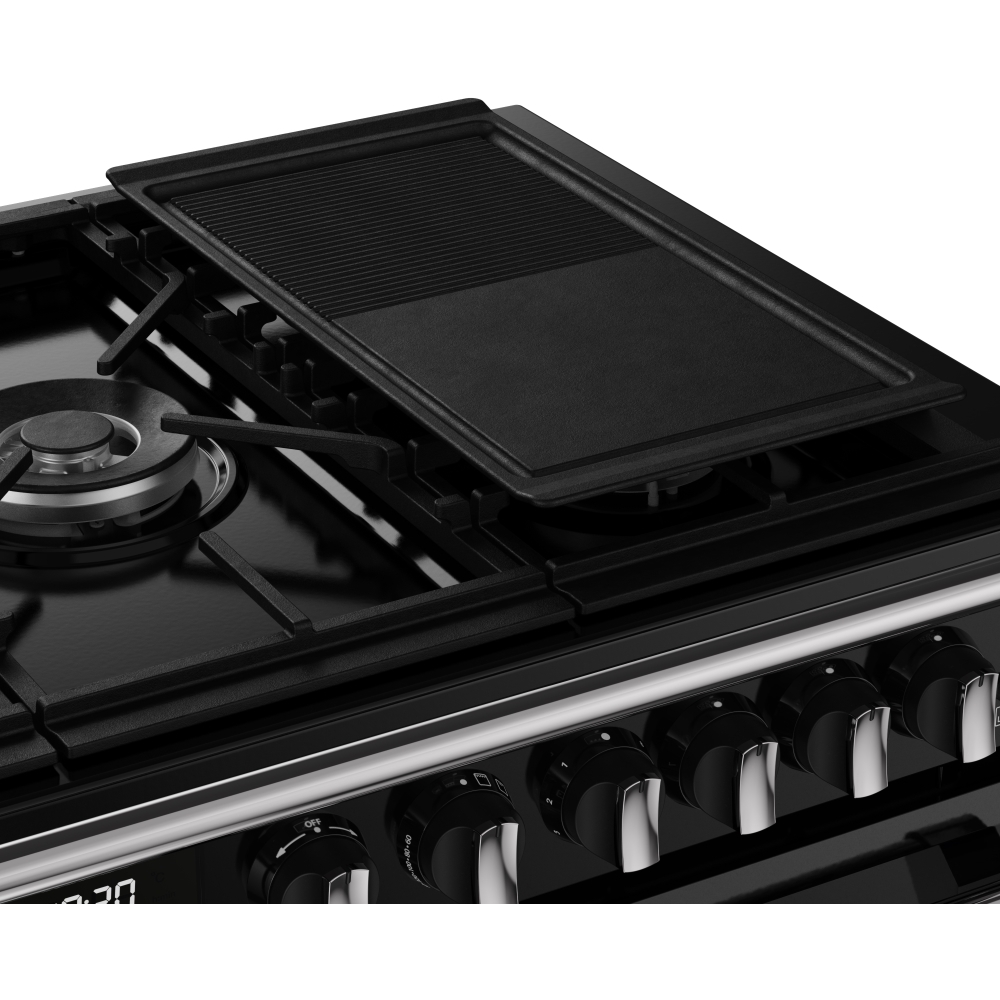 Stoves DX RCA RICH 110DF BLK 110cm Dual Fuel Range Cooker, Black, A Rated