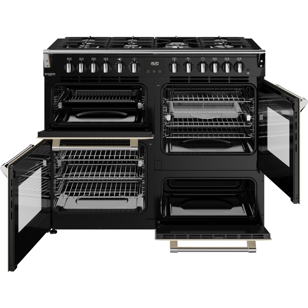 Stoves DX RCA RICH 110DF CRM 110cm Dual Fuel Range Cooker, Cream, A Rated