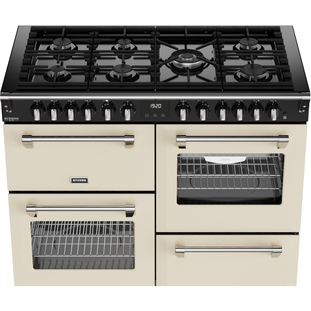 Stoves DX RCA RICH 110DF CRM 110cm Dual Fuel Range Cooker, Cream, A Rated