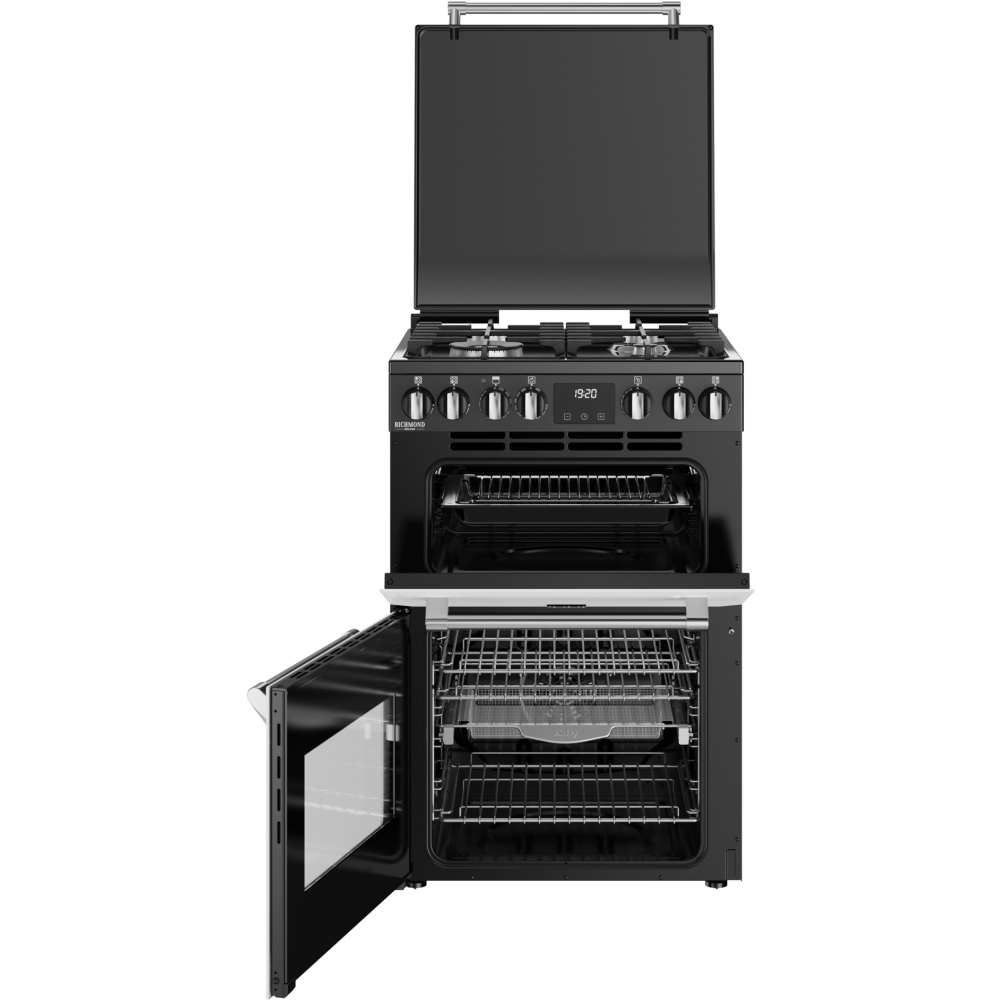 Stoves DX MRA RICH 60DF IWH Dual Fuel Cooker with Double Oven, White, A Rated