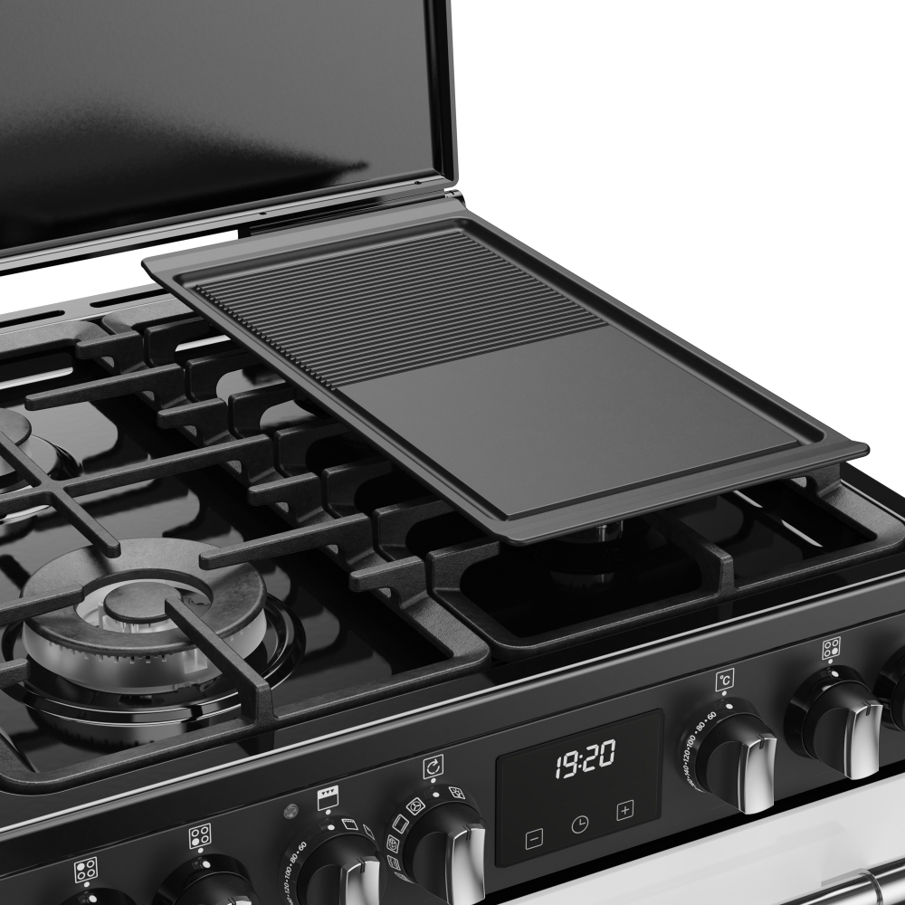 Stoves DX MRA RICH 60DF IWH Dual Fuel Cooker with Double Oven, White, A Rated