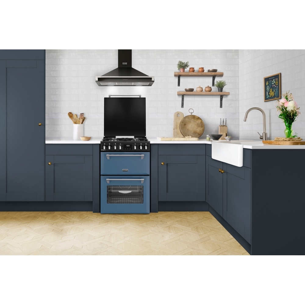 Stoves DX MRA RICH 60DF TWB Dual Fuel Cooker with Double Oven, Blue, A Rated