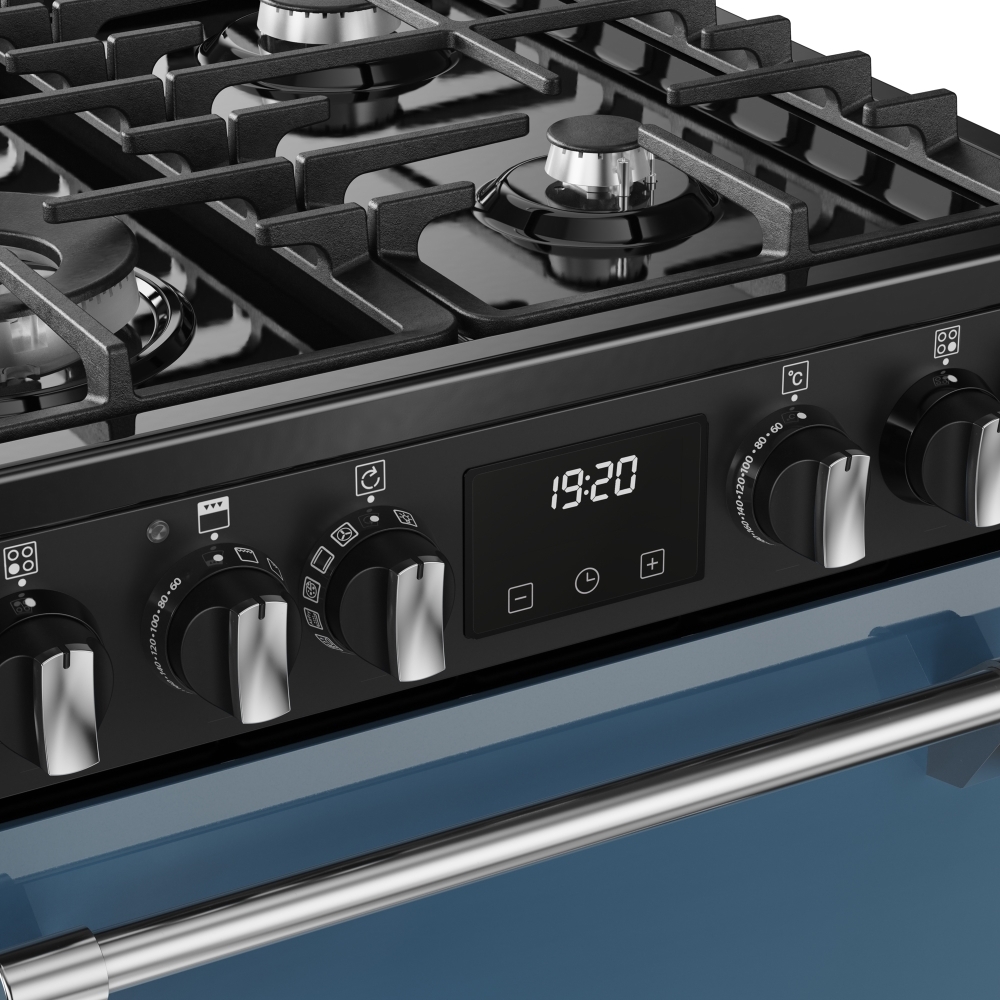 Stoves DX MRA RICH 60DF TWB Dual Fuel Cooker with Double Oven, Blue, A Rated