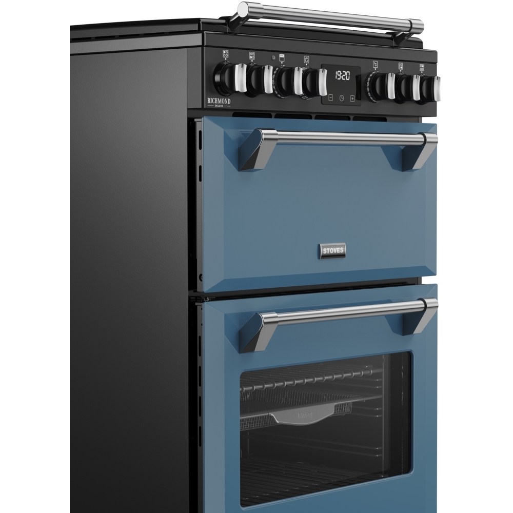 Stoves DX MRA RICH 60DF TWB Dual Fuel Cooker with Double Oven, Blue, A Rated