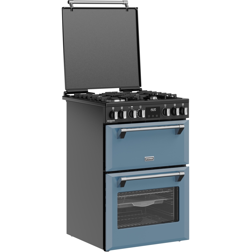 Stoves DX MRA RICH 60DF TWB Dual Fuel Cooker with Double Oven, Blue, A Rated