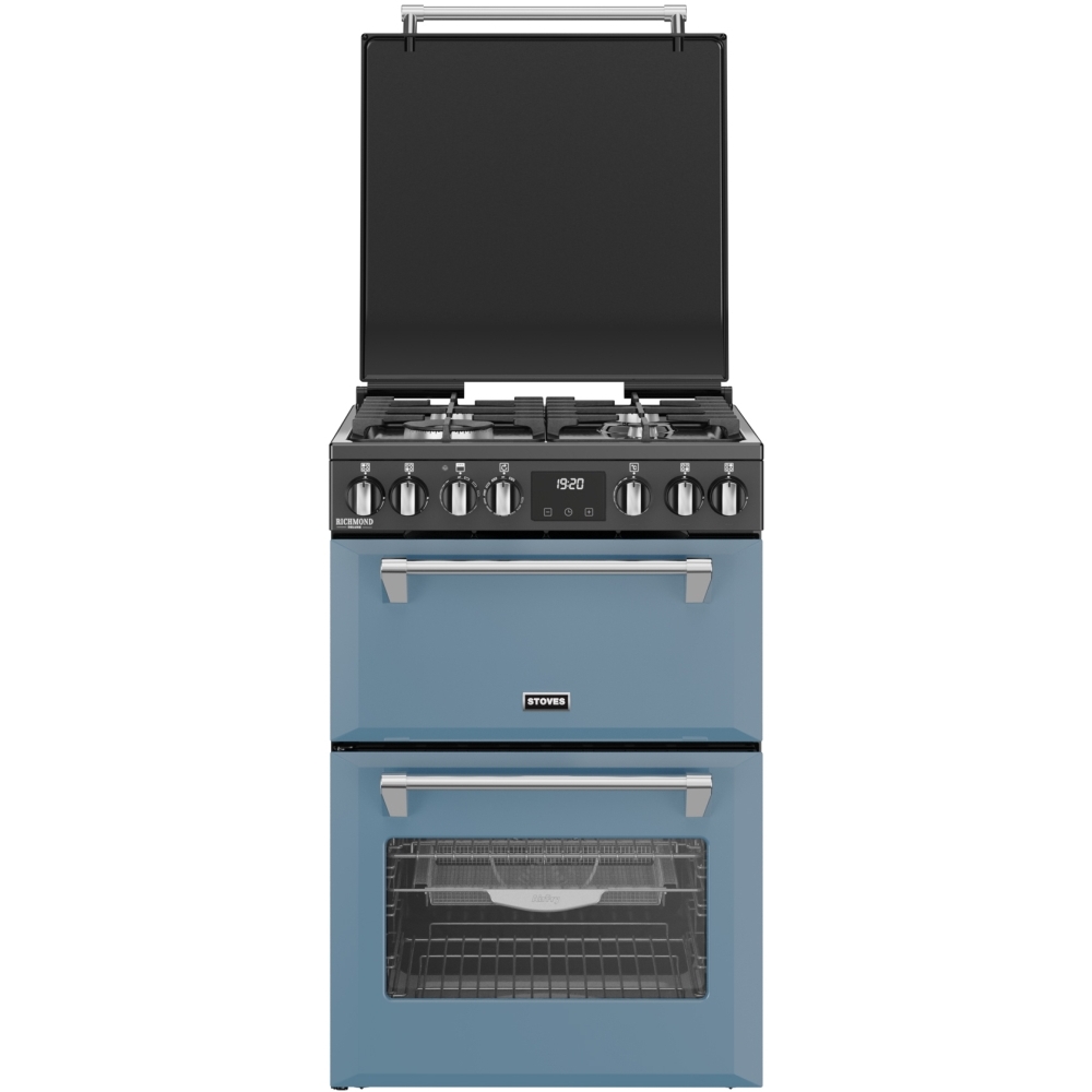 Stoves DX MRA RICH 60DF TWB Dual Fuel Cooker with Double Oven, Blue, A Rated