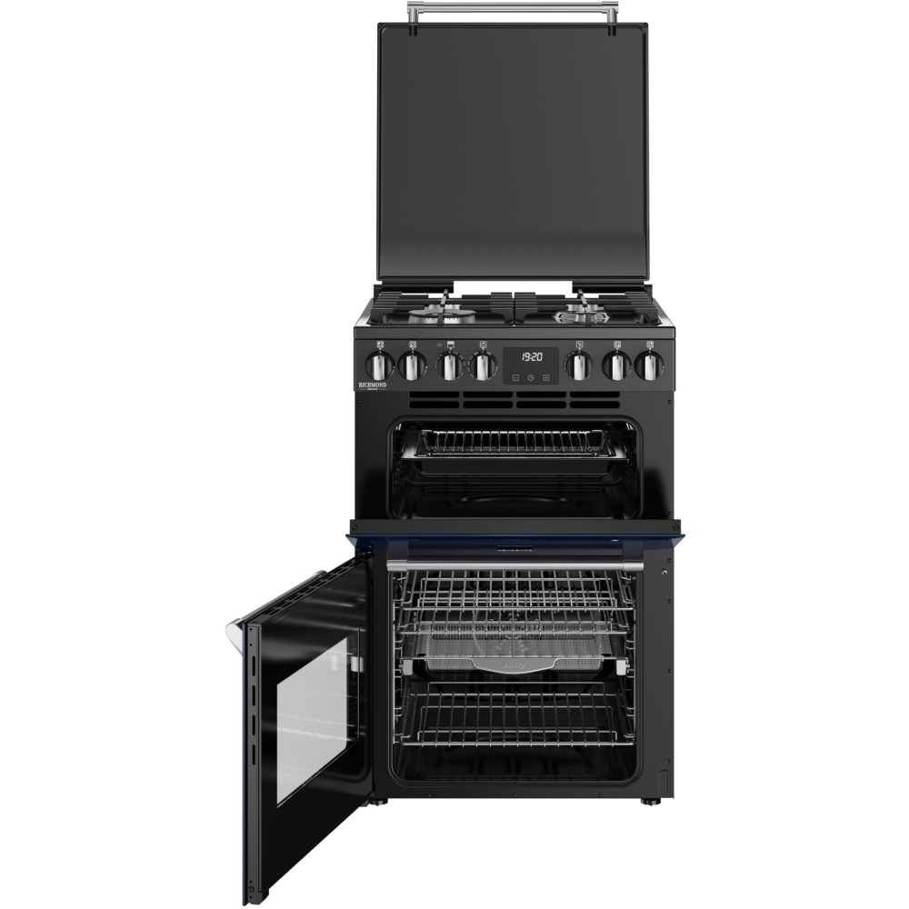Stoves DX MRA RICH 60DF MBL Dual Fuel Cooker with Double Oven, Blue, A Rated