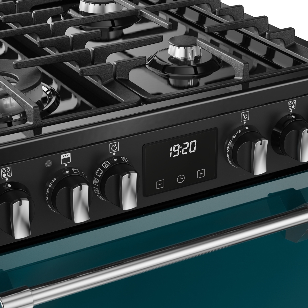 Stoves DX MRA RICH 60DF DMA Dual Fuel Cooker with Double Oven, Green, A Rated