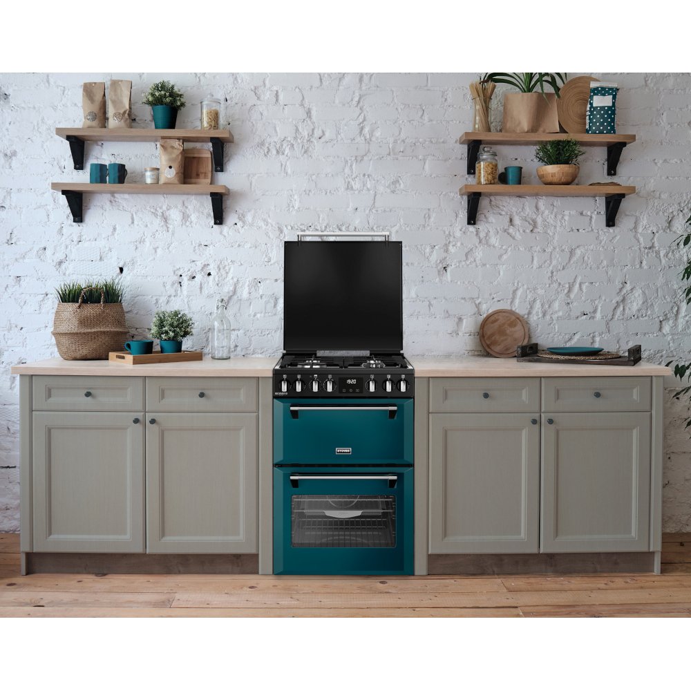 Stoves DX MRA RICH 60DF DMA Dual Fuel Cooker with Double Oven, Green, A Rated