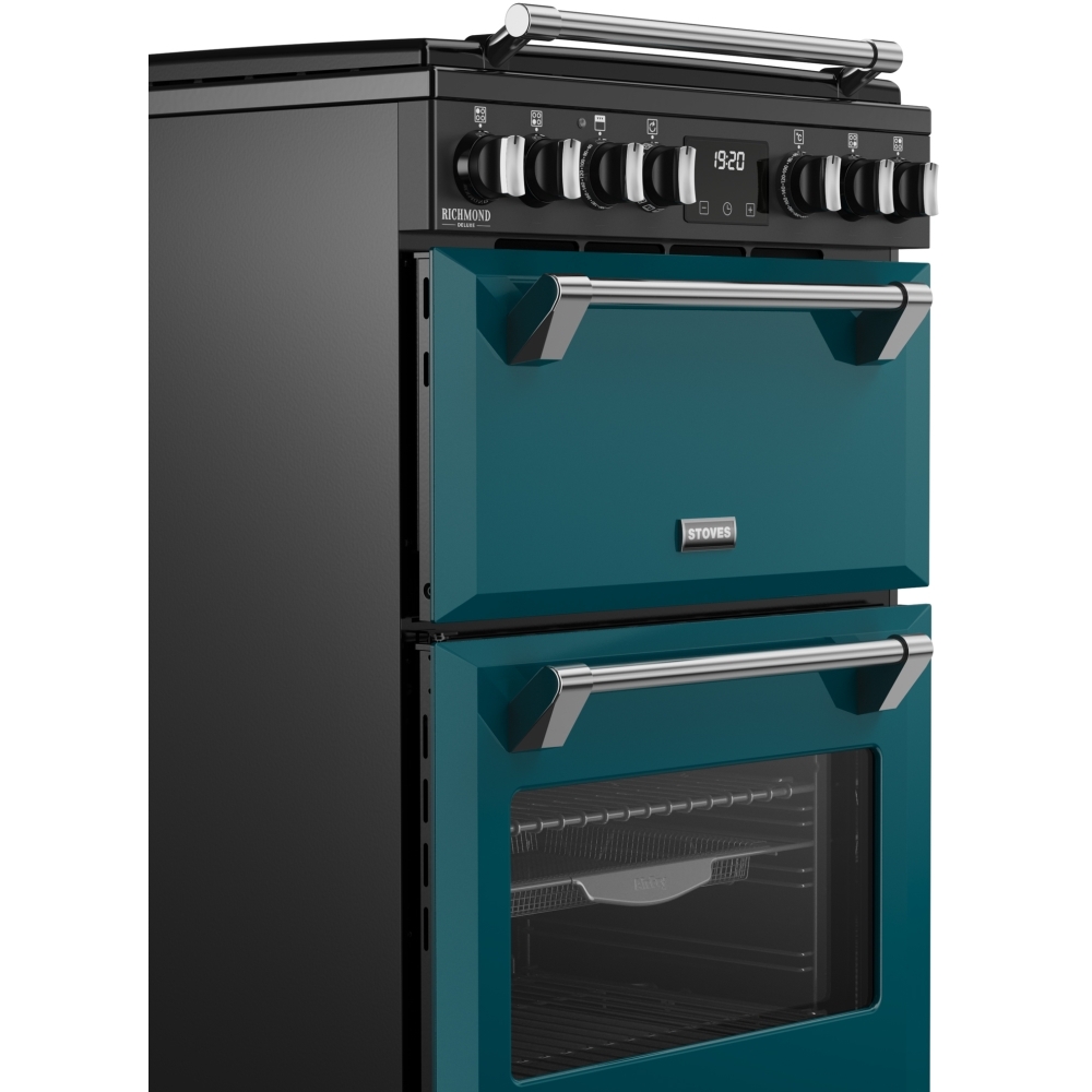 Stoves DX MRA RICH 60DF DMA Dual Fuel Cooker with Double Oven, Green, A Rated