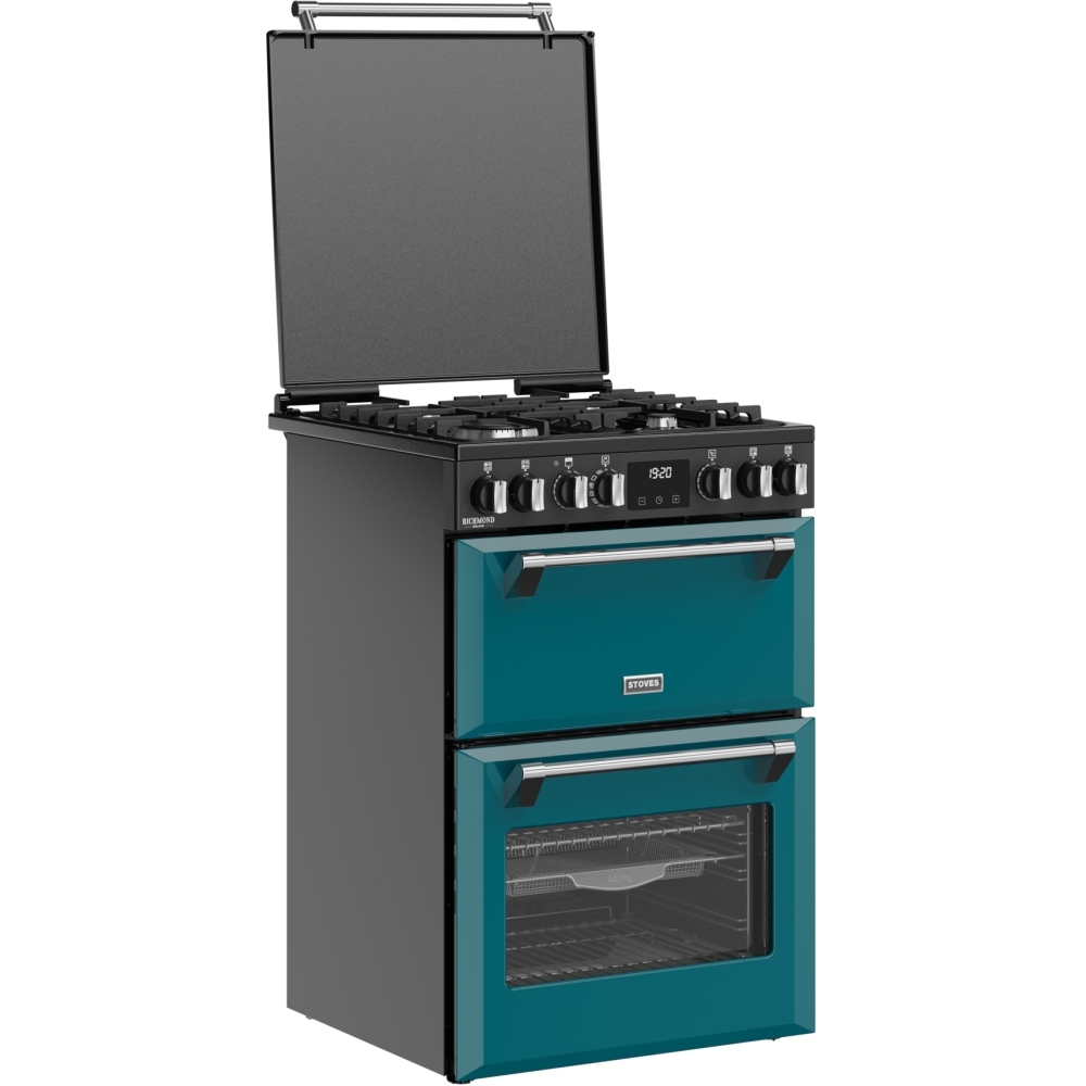 Stoves DX MRA RICH 60DF DMA Dual Fuel Cooker with Double Oven, Green, A Rated