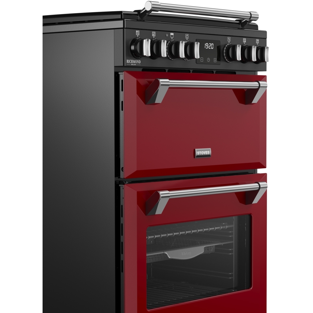 Stoves DX MRA RICH 60DF GAR Dual Fuel Cooker with Double Oven, Red, A Rated