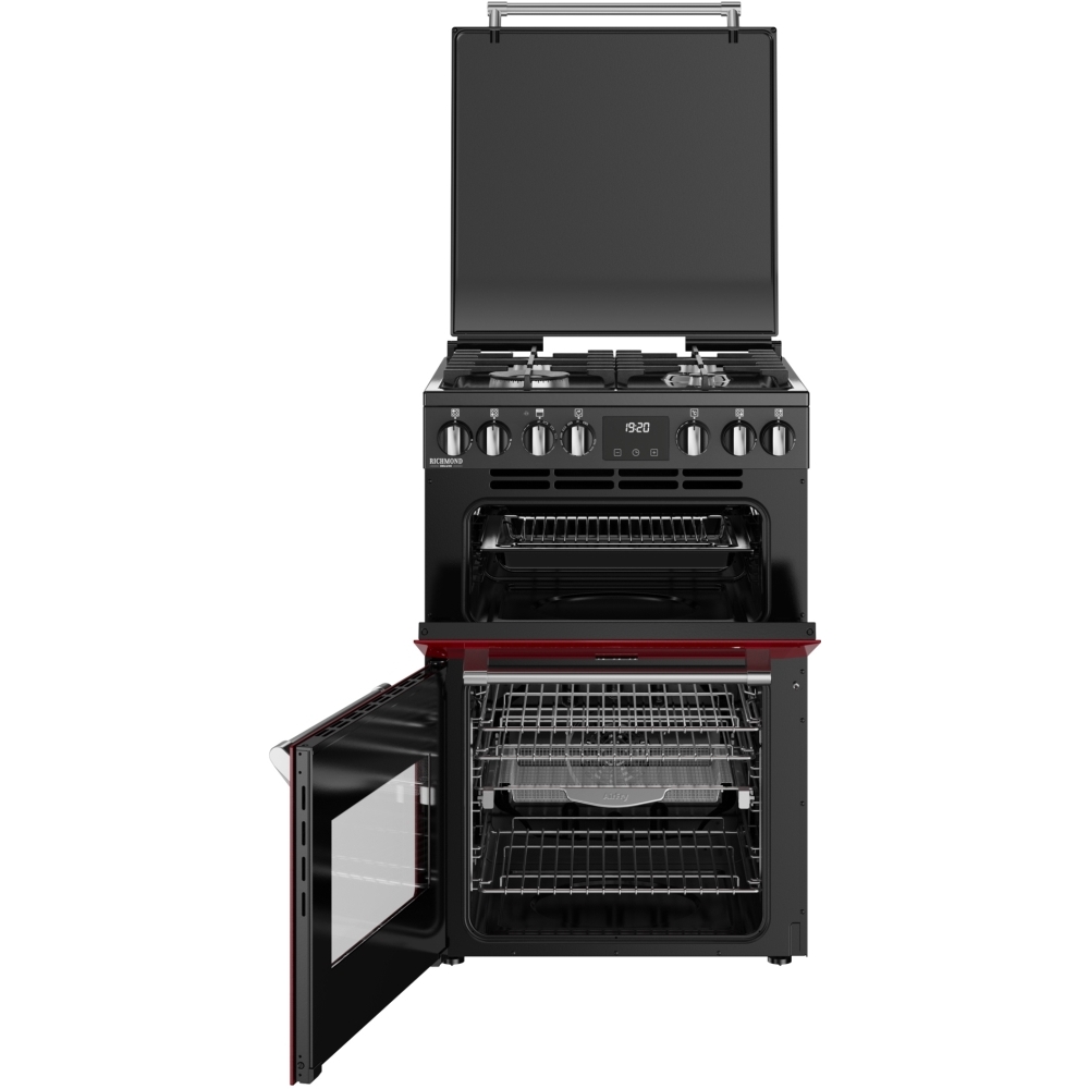 Stoves DX MRA RICH 60DF GAR Dual Fuel Cooker with Double Oven, Red, A Rated