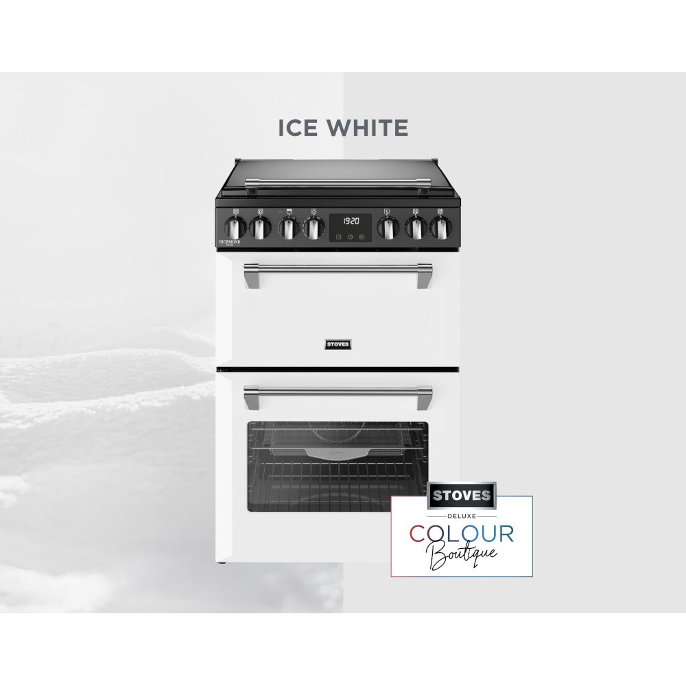 Stoves DX MRA RICH 60Ei RTY IWH Induction Electric Cooker with Double Oven, White, A Rated