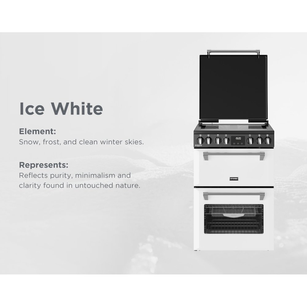 Stoves DX MRA RICH 60Ei RTY IWH Induction Electric Cooker with Double Oven, White, A Rated