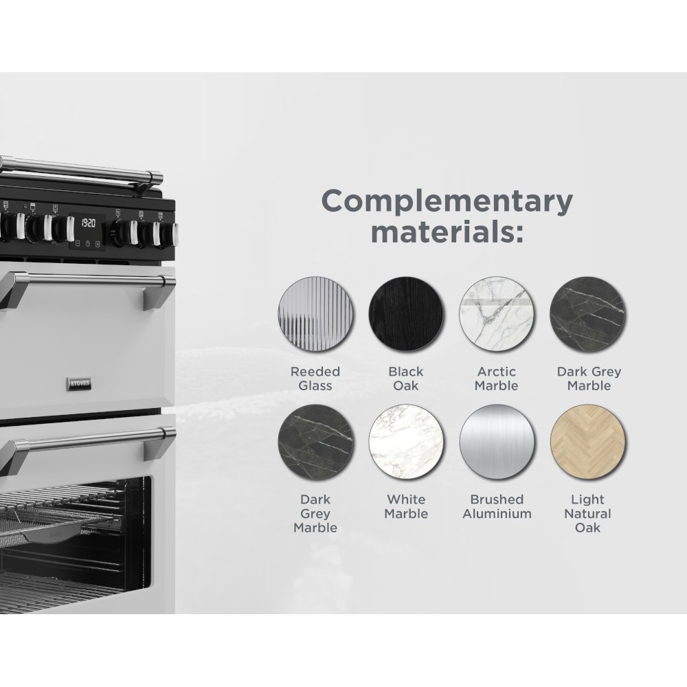 Stoves DX MRA RICH 60Ei RTY IWH Induction Electric Cooker with Double Oven, White, A Rated