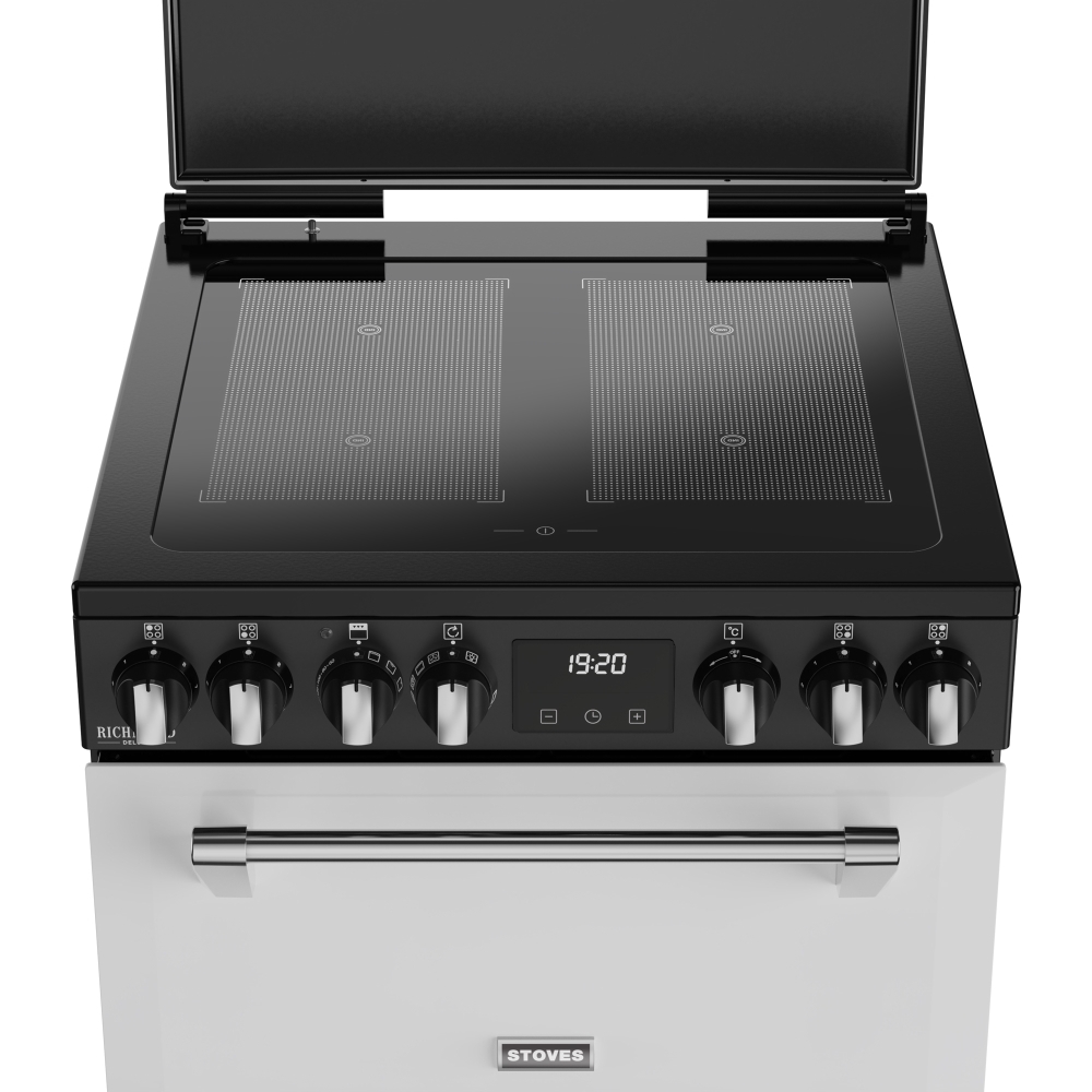 Stoves DX MRA RICH 60Ei RTY IWH Induction Electric Cooker with Double Oven, White, A Rated