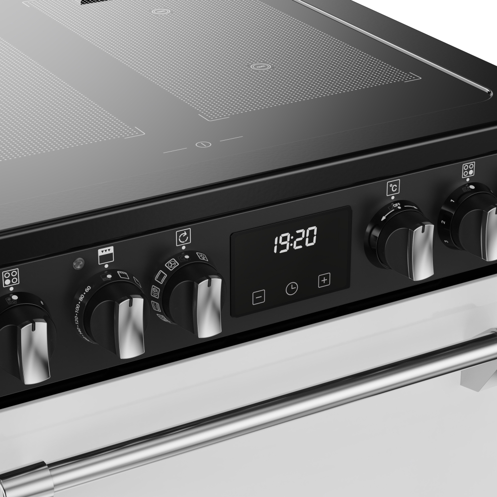 Stoves DX MRA RICH 60Ei RTY IWH Induction Electric Cooker with Double Oven, White, A Rated