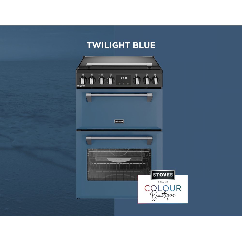 Stoves DX MRA RICH 60Ei RTY TWB Induction Electric Cooker with Double Oven, Blue, A Rated