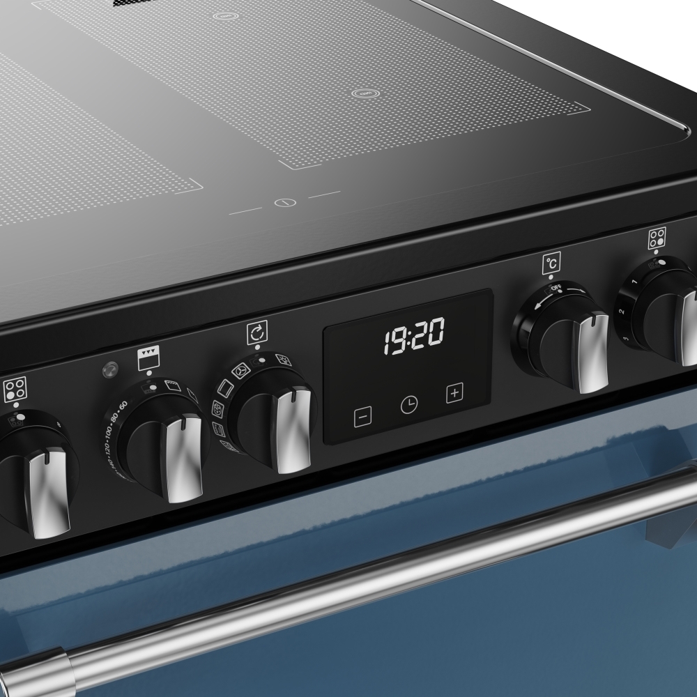 Stoves DX MRA RICH 60Ei RTY TWB Induction Electric Cooker with Double Oven, Blue, A Rated