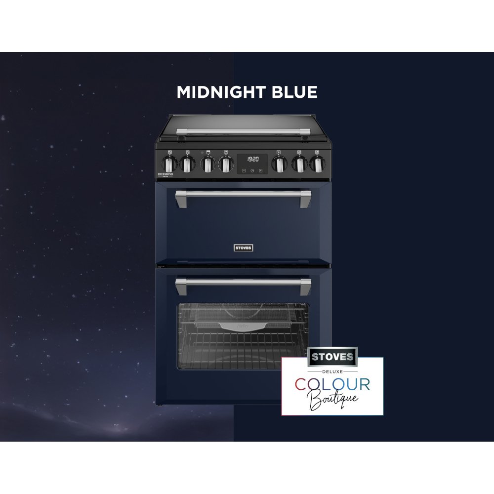 Stoves DX MRA RICH 60Ei RTY MBL Induction Electric Cooker with Double Oven, Blue, A Rated