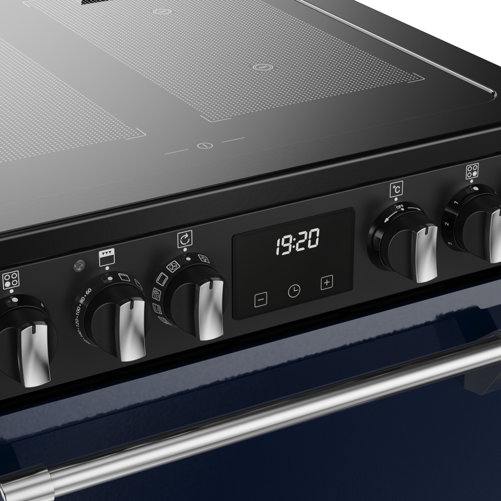 Stoves DX MRA RICH 60Ei RTY MBL Induction Electric Cooker with Double Oven, Blue, A Rated