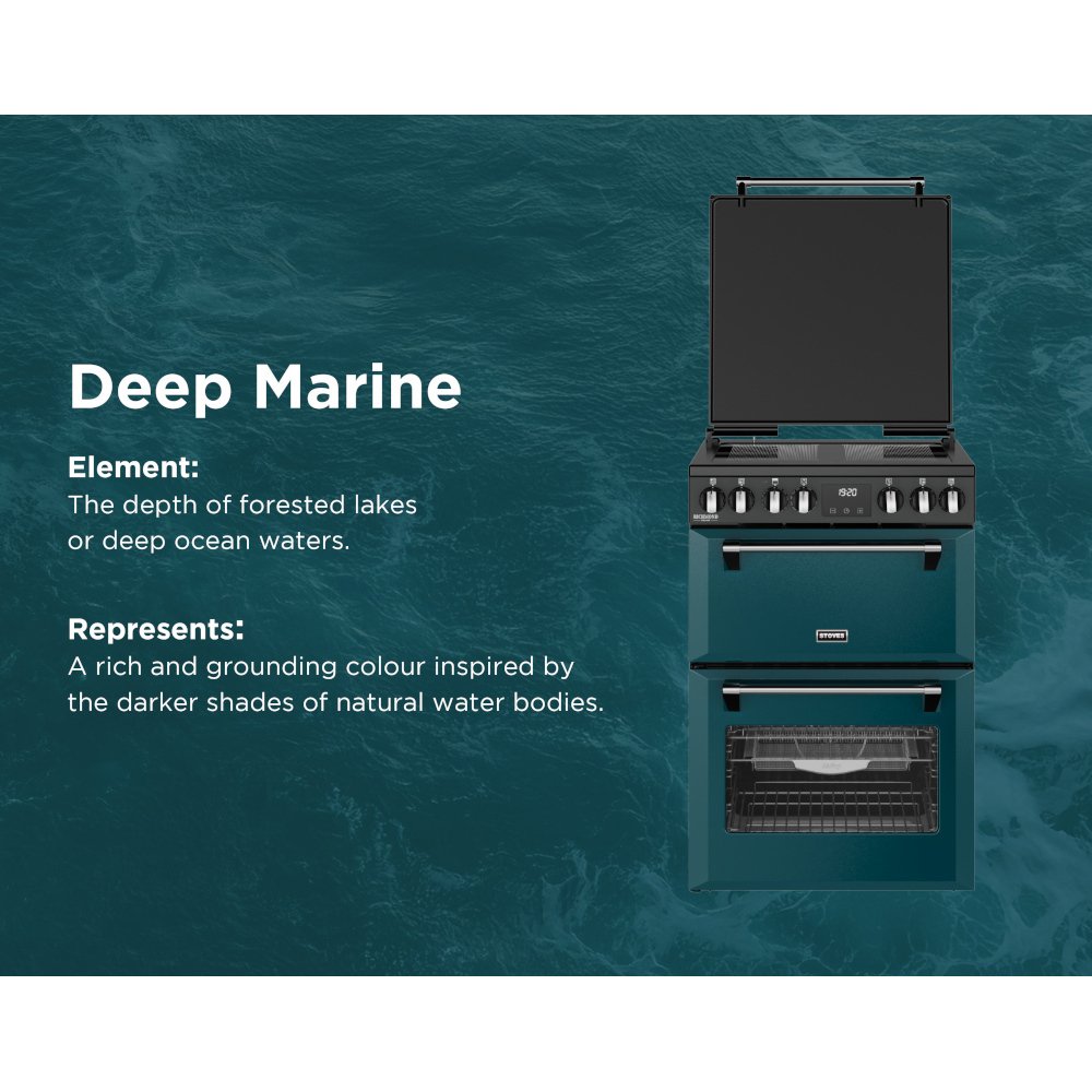 Stoves DX MRA RICH 60Ei RTY DMA Induction Electric Cooker with Double Oven, Green, A Rated