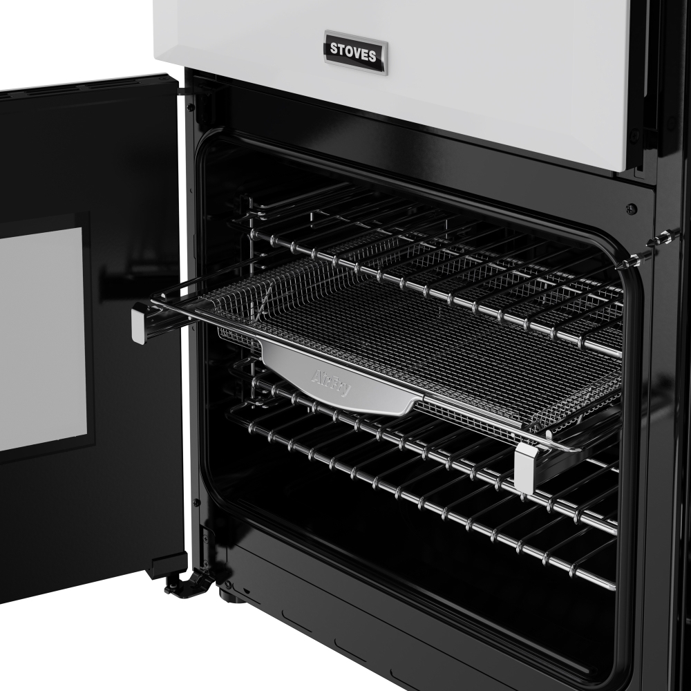 Stoves DX RCA RICH 90DF IWH 90cm Dual Fuel Range Cooker, Ice White, A Rated