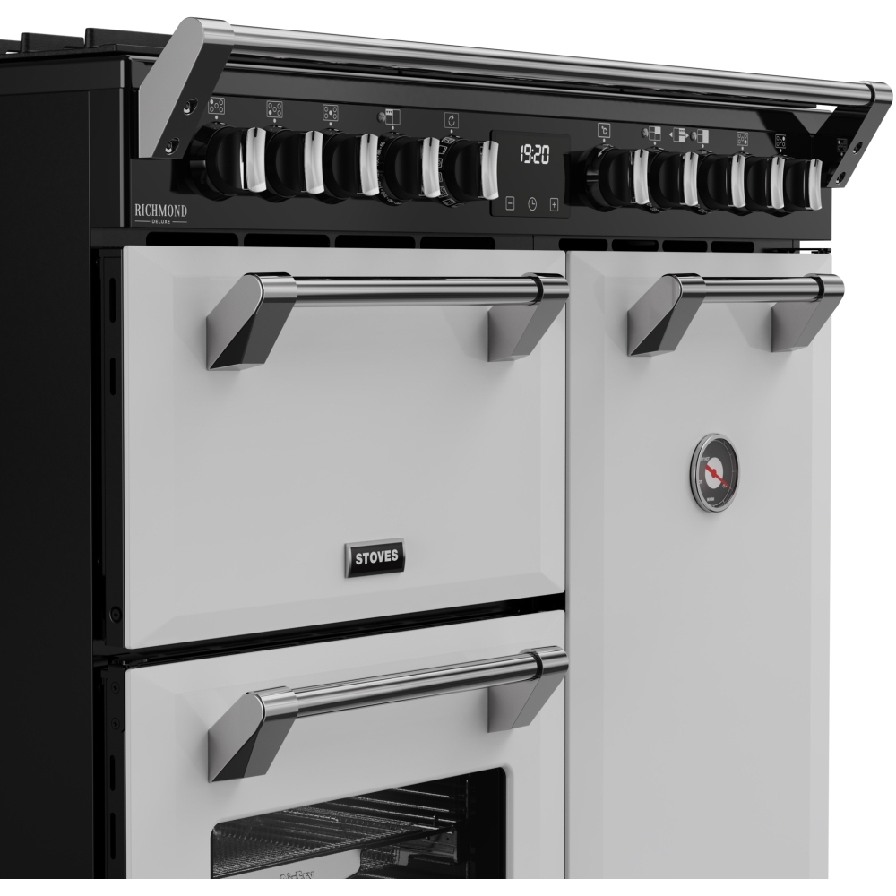 Stoves DX RCA RICH 90DF IWH 90cm Dual Fuel Range Cooker, Ice White, A Rated