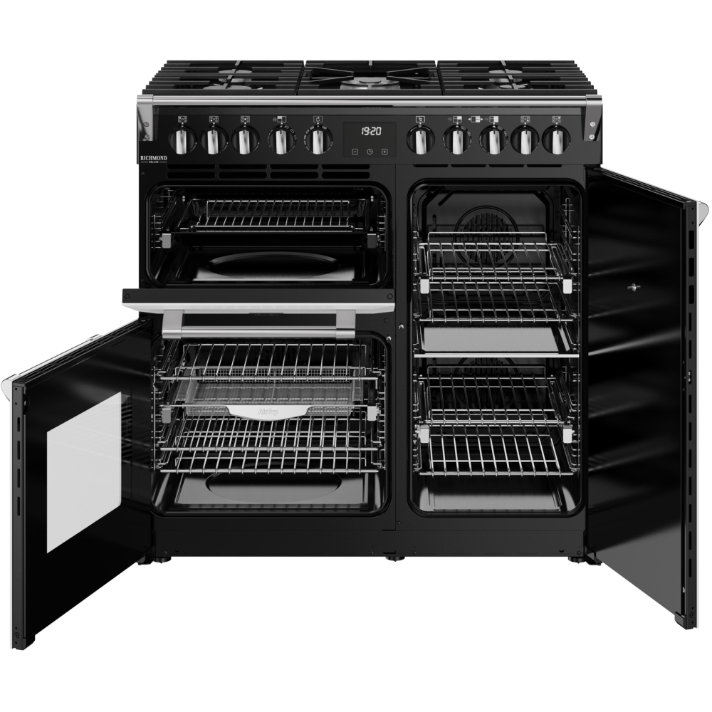 Stoves DX RCA RICH 90DF IWH 90cm Dual Fuel Range Cooker, Ice White, A Rated