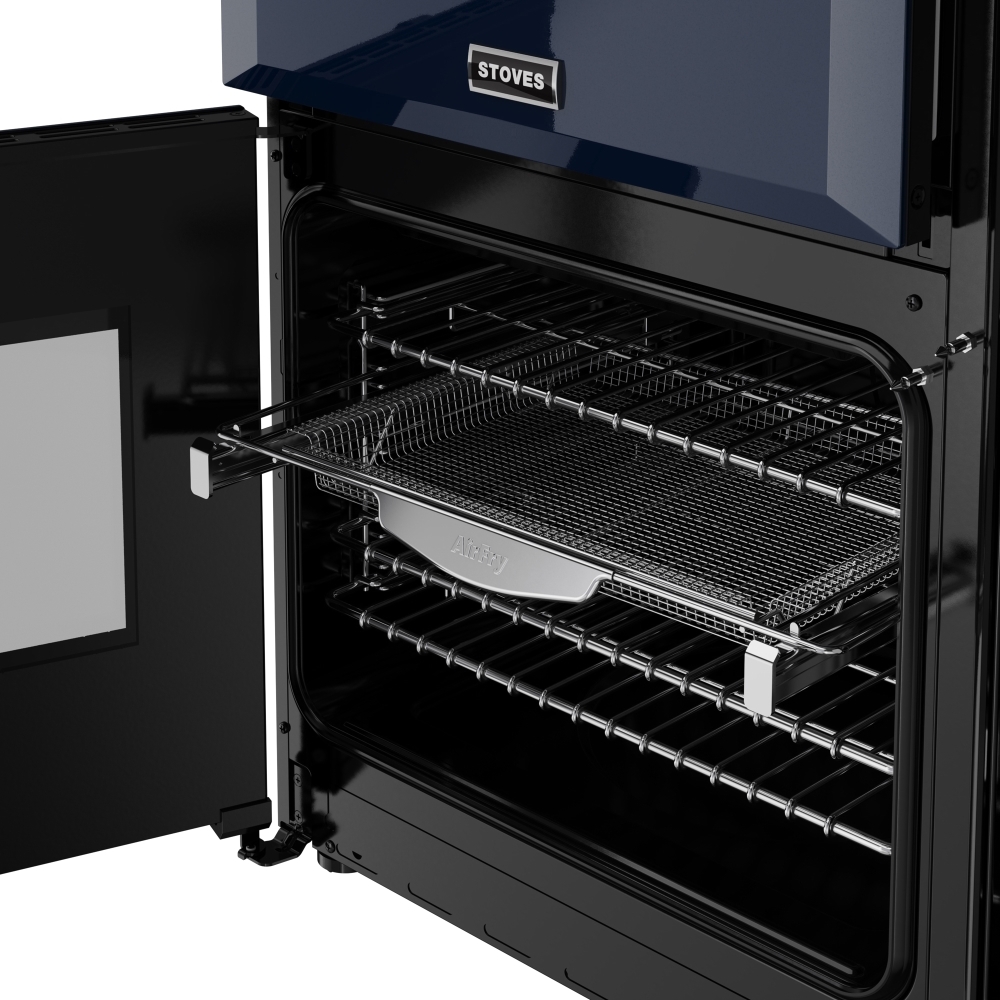 Stoves DX RCA RICH 90DF MBL 90cm Dual Fuel Range Cooker, Midnight Blue, A Rated
