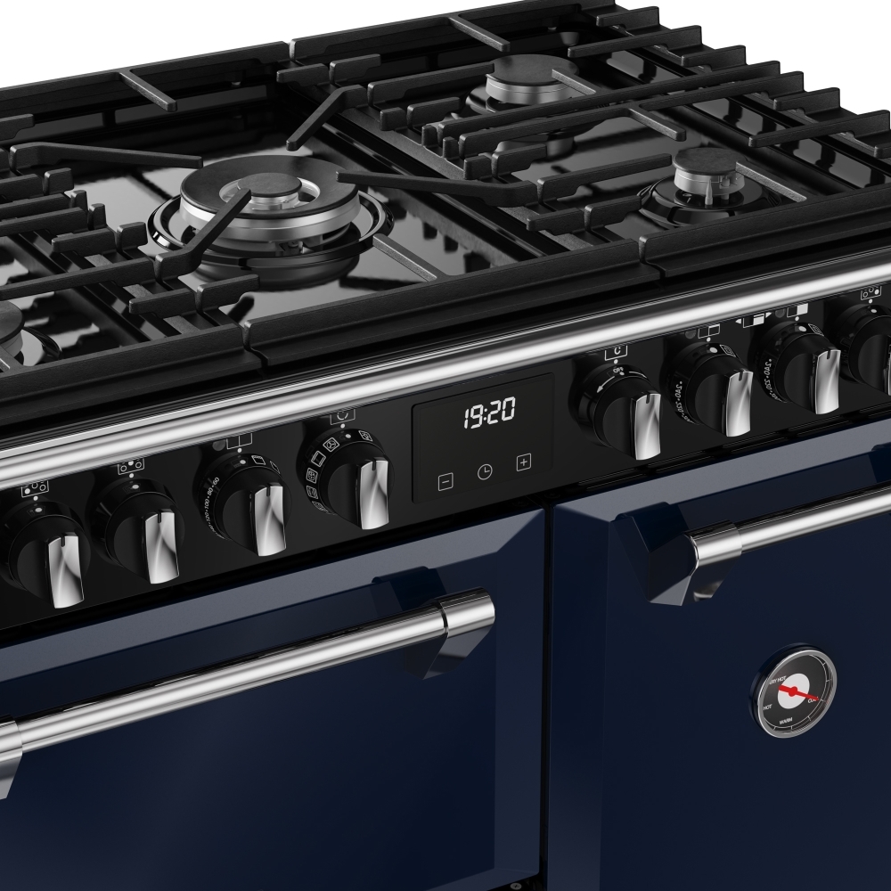 Stoves DX RCA RICH 90DF MBL 90cm Dual Fuel Range Cooker, Midnight Blue, A Rated