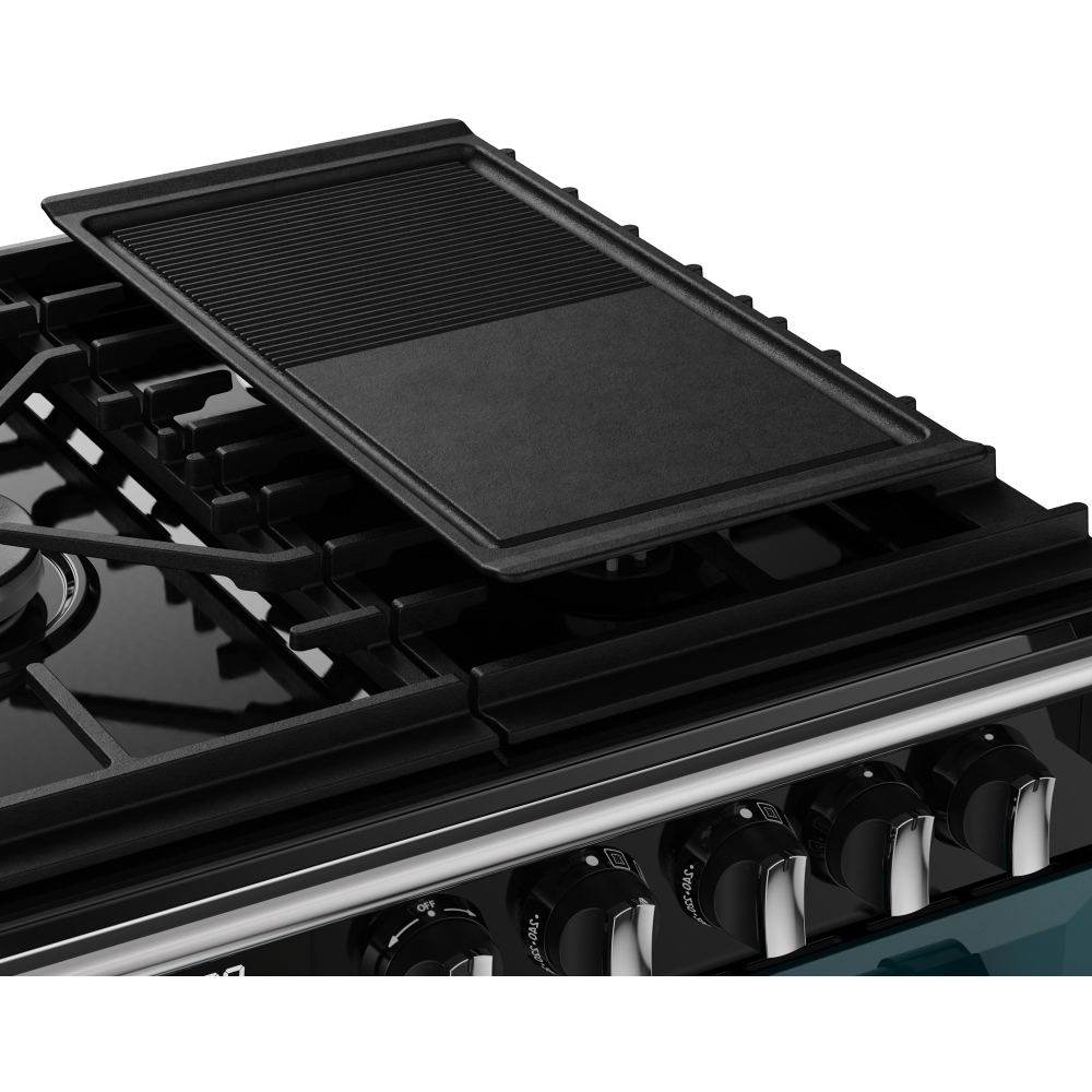 Stoves DX RCA RICH 90DF DMA 90cm Dual Fuel Range Cooker, Deep Marine, Green, A Rated