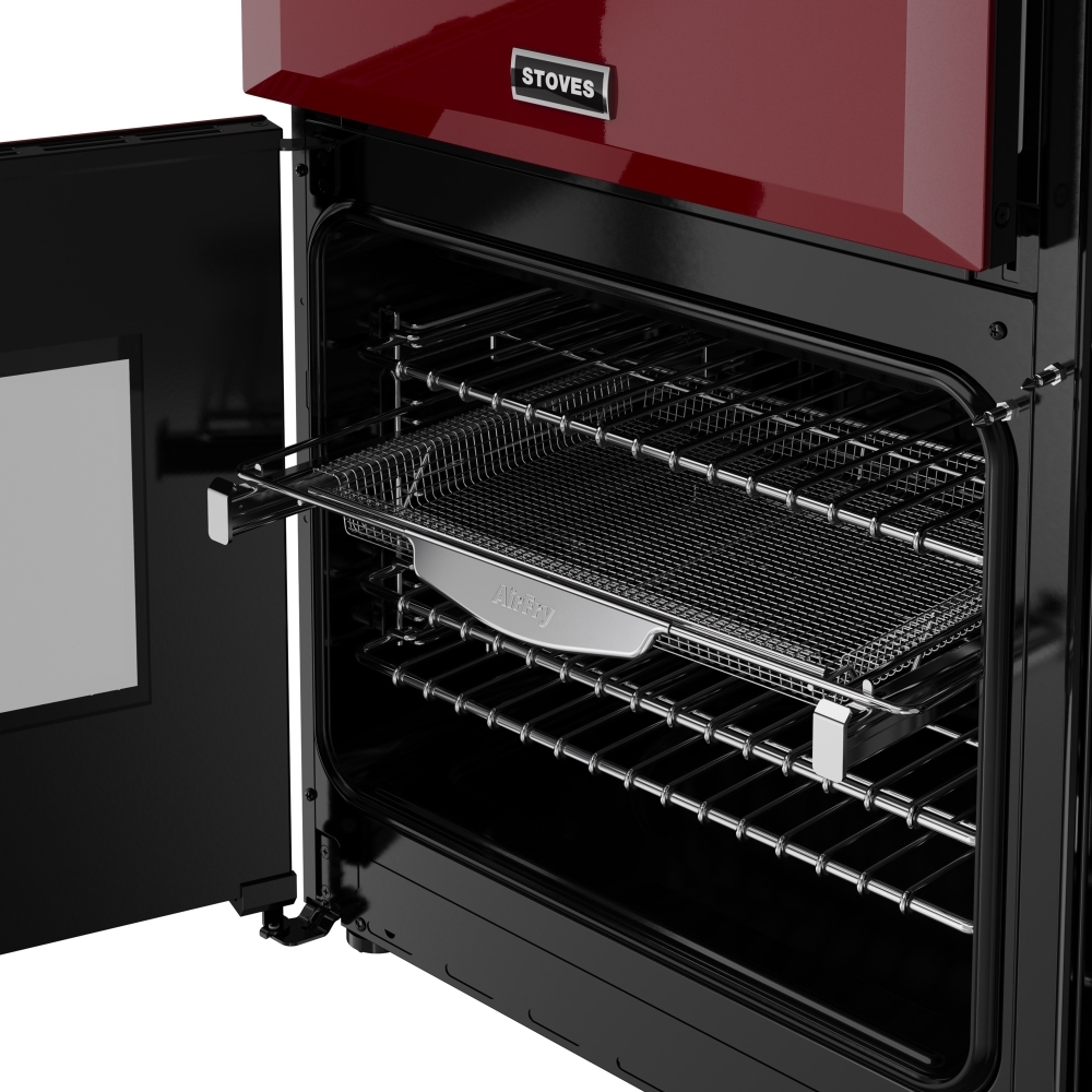 Stoves DX RCA RICH 90DF GAR 90cm Dual Fuel Range Cooker, Garnet Red, A Rated