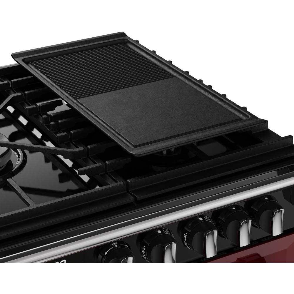 Stoves DX RCA RICH 90DF GAR 90cm Dual Fuel Range Cooker, Garnet Red, A Rated
