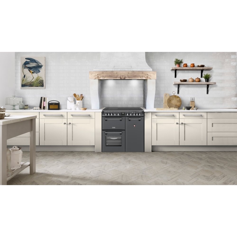 Stoves DX RCA RICH 90Ei RTY AGR 90cm Induction Range Cooker, Anthracite Grey, A Rated