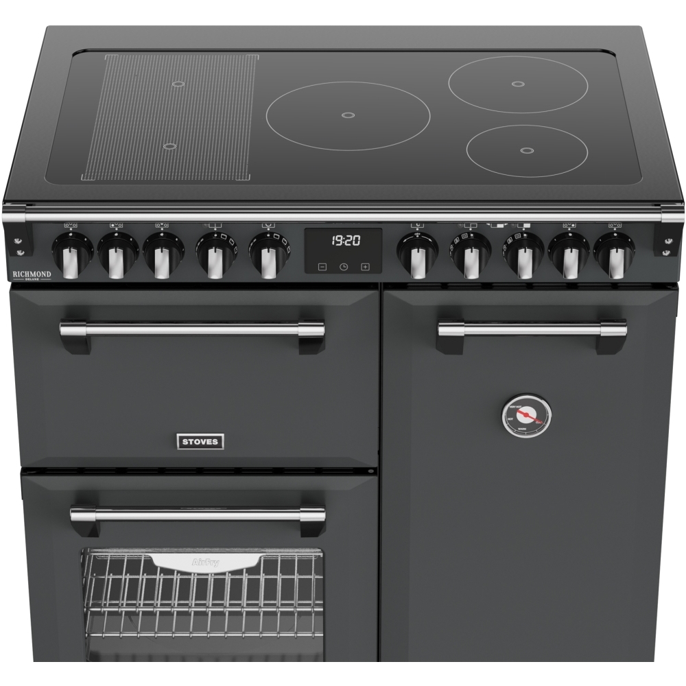 Stoves DX RCA RICH 90Ei RTY AGR 90cm Induction Range Cooker, Anthracite Grey, A Rated