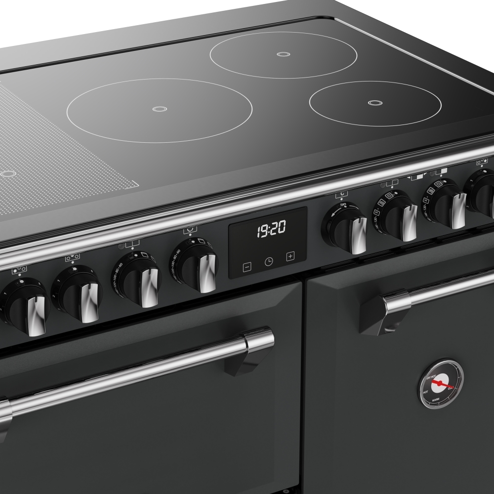 Stoves DX RCA RICH 90Ei RTY AGR 90cm Induction Range Cooker, Anthracite Grey, A Rated