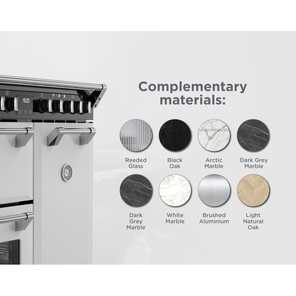 Stoves DX RCA RICH 90Ei RTY IWH 90cm Induction Range Cooker, Ice White, A Rated