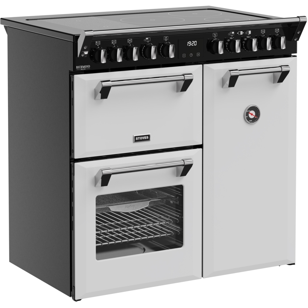 Stoves DX RCA RICH 90Ei RTY IWH 90cm Induction Range Cooker, Ice White, A Rated