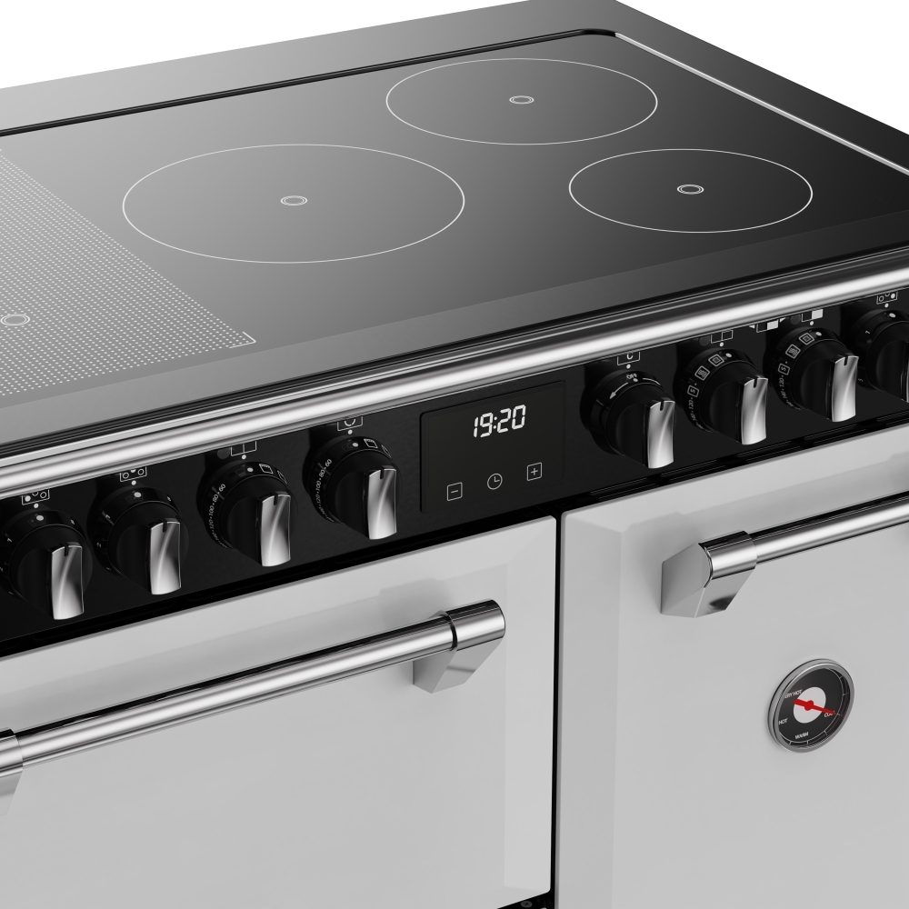 Stoves DX RCA RICH 90Ei RTY IWH 90cm Induction Range Cooker, Ice White, A Rated